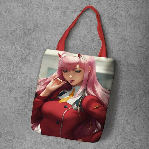 фото Сумка шоппер anime dakimakura, фактура рельефная, мультиколор