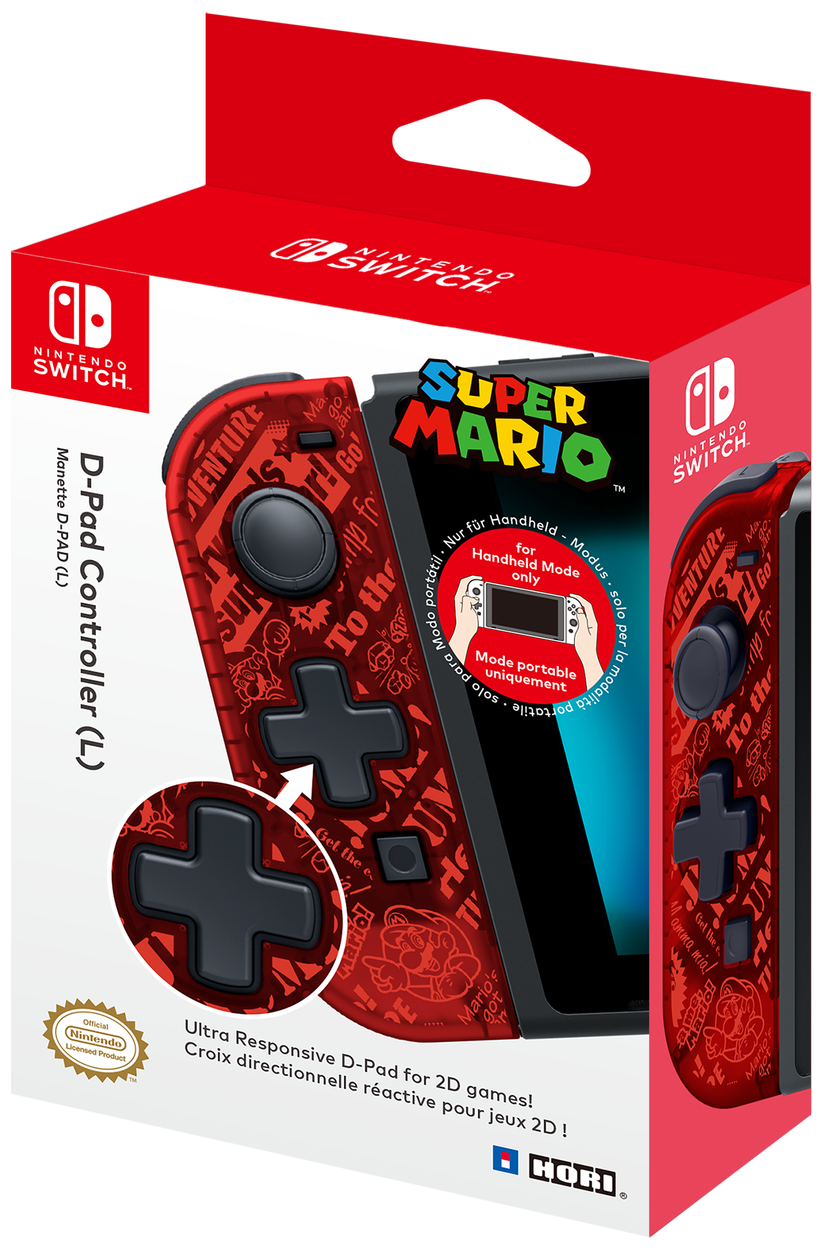 D-PAD контроллер (Mario) (L) Nintendo Switch (HORI NSW-118E)