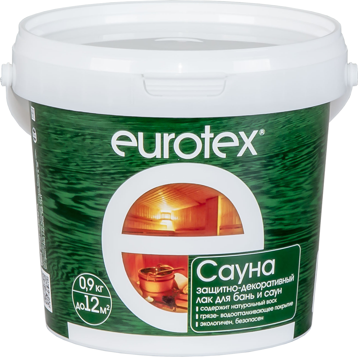 Рогнеда EUROTEX сауна защитно-декоративный лак для бань и саун, бесцветный (2,5кг)