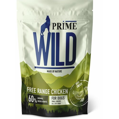 Сухой корм PRIME WILD GF FREE RANGE для щенков и собак мини пород, с курицей 500гр