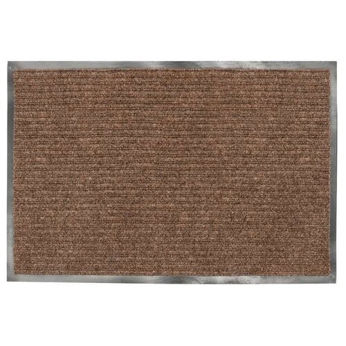 фото Придверный коврик лайма ворсовый влаго-грязезащитный, размер: 1.2х0.9 м, коричневый