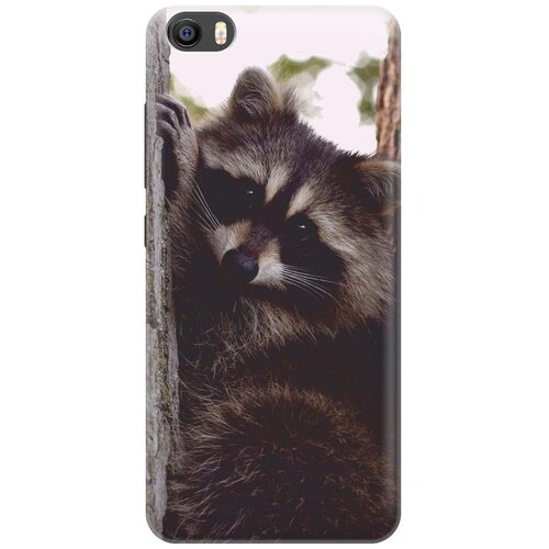 фото Cиликоновый чехол на xiaomi mi 5 / сяоми ми 5 с принтом "енотик" gosso