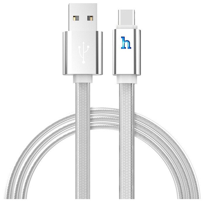 Дата-кабель Hoco UPL12 Plus USB-Type-C, 1.2 м, серебро