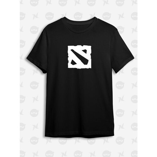 Футболка Ninja Print, размер L, черный повседневная футболка унисекс coolmind из 100% хлопка с аниме крутая мужская футболка свободная футболка с анимацией мужские футболки топы