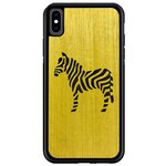 Чехол Timber&Cases для Apple iPhone X/XS, TPU, WILD collection - Зебра (Желтый Кото - Эвкалипт) - изображение
