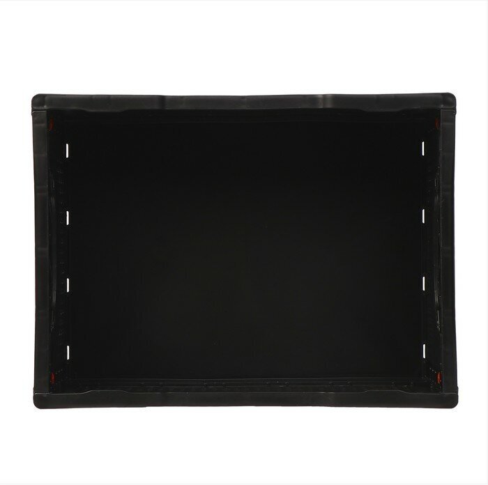 Ящик пластиковый, складной, 40 × 30 × 17 см, чёрный - фотография № 3
