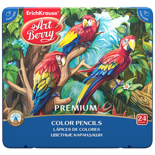 ErichKrause Цветные карандаши Artberry Premium 24 цвета (44631), 24 шт. erichkrause цветные карандаши artberry premium 24 цвета 44631 24 шт