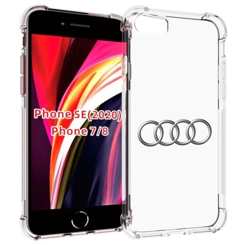 Чехол MyPads audi-ауди-7 мужской для iPhone 7 4.7 / iPhone 8 / iPhone SE 2 (2020) / Apple iPhone SE3 2022 задняя-панель-накладка-бампер чехол mypads бунтарка девочка для iphone 7 4 7 iphone 8 iphone se 2 2020 apple iphone se3 2022 задняя панель накладка бампер