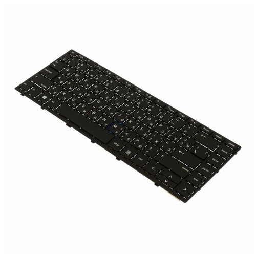 Клавиатура для ноутбука HP ProBook 640 G4 / ProBook 645 G4 (с рамкой / горизонтальный Enter) черный вентилятор для ноутбука hp probook 640 g4 645 g4 4 pin
