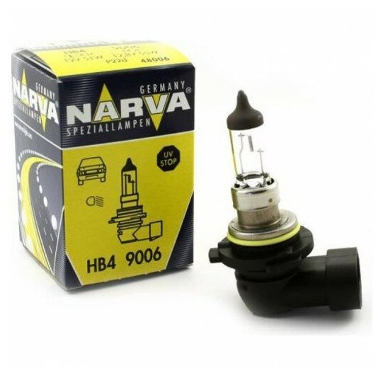 Лампа автомобильная галогенная Narva 48006 HB4 55W P22d 1 шт.