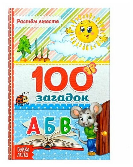 Книга в твёрдом переплёте "100 загадок", 48 стр.