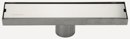 Изображение товара Трап для душа, санакс 300х70 мм, нержавеющая сталь, с сухим затвором, сатиновый