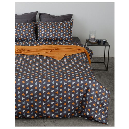 Комплект постельного белья двуспальный из сатина с принтом triangles из коллекции wild