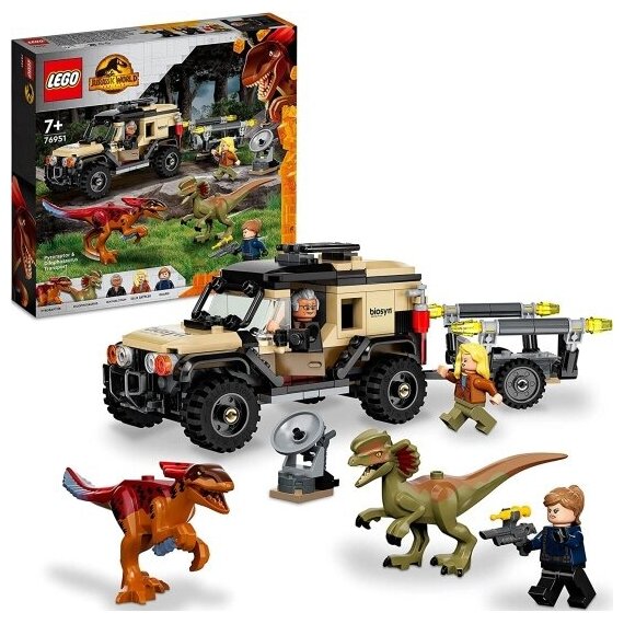 Конструктор Lego ® Jurassic World™ 76951 Перевозка пирораптора и дилофозавра