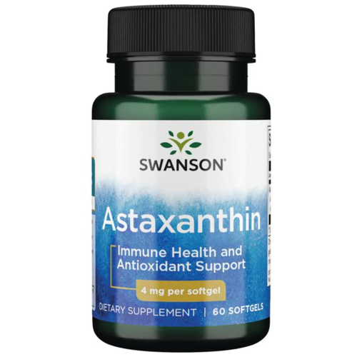 Swanson Astaxanthin (Астаксантин) 4 мг 60 капсул, 03/24