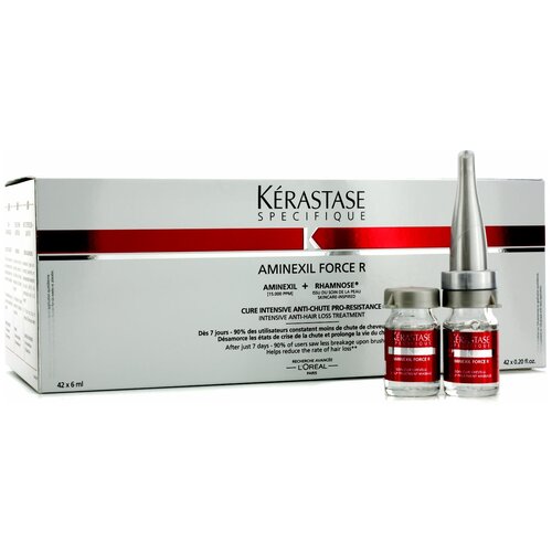 Kerastase Specifique Aminexil Force R Ампулы против выпадения волос, 252 г, 6 мл, 42 шт., ампулы