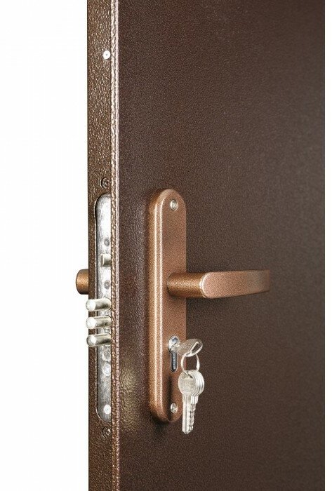 Дверь металлическая спец PRO антик медь, 960*2050, правая - фотография № 5