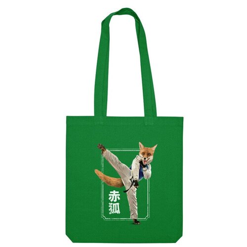 фото Сумка шоппер us basic, зеленый