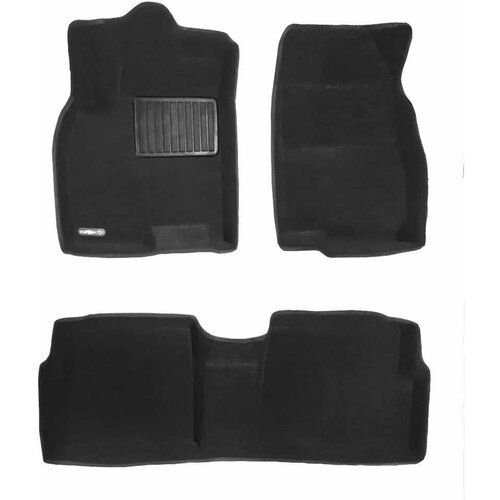 Ворсовые 3D коврики в салон для Chery Exeed LX 2021- Euromat Business / Черри ЛХ с 2021 года