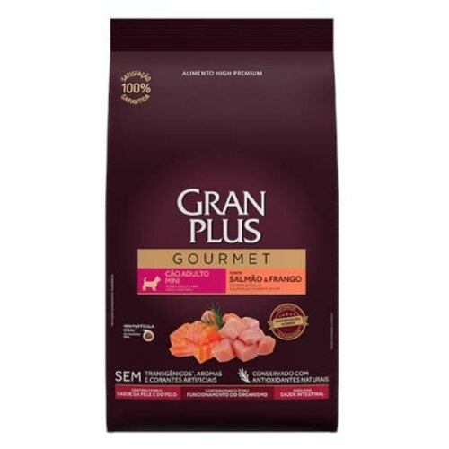 GRANPLUS DOG сухой корм для взрослых собак мелких пород лосось и цыпленок 3кг