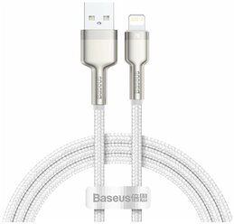 Кабель Baseus Cafule Series Metal Data Cable USB - Lightning 2.4A 1m Белый CALJK-A02