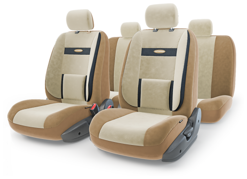 Чехлы AUTOPROFI Comfort COM-1105 D.BE/L.BE велюр