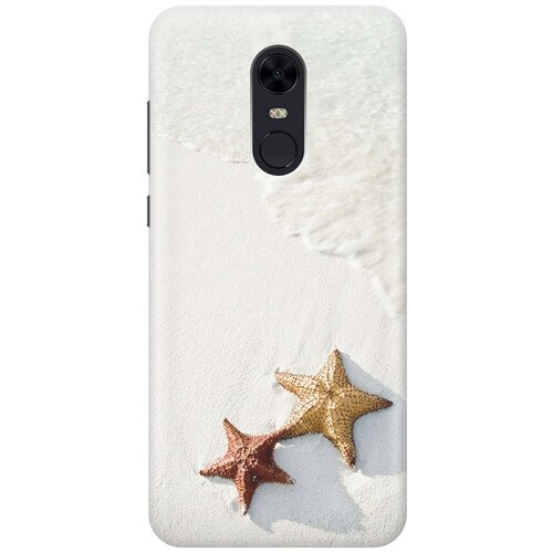 фото Cиликоновый чехол на xiaomi redmi 5 plus / сяоми редми 5 плюс с принтом "две морские звезды" gosso