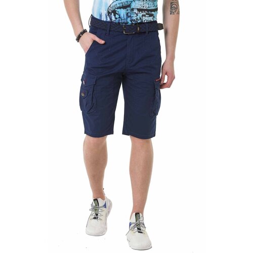 Шорты Cipo & Baxx, размер 31, синий шорты карго мужские камуфляжные летние хлопковые