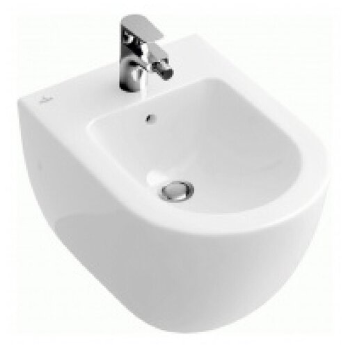 Биде подвесное Villeroy & Boch Subway 2.0 5400 00R1 alpin, Сeramicplus