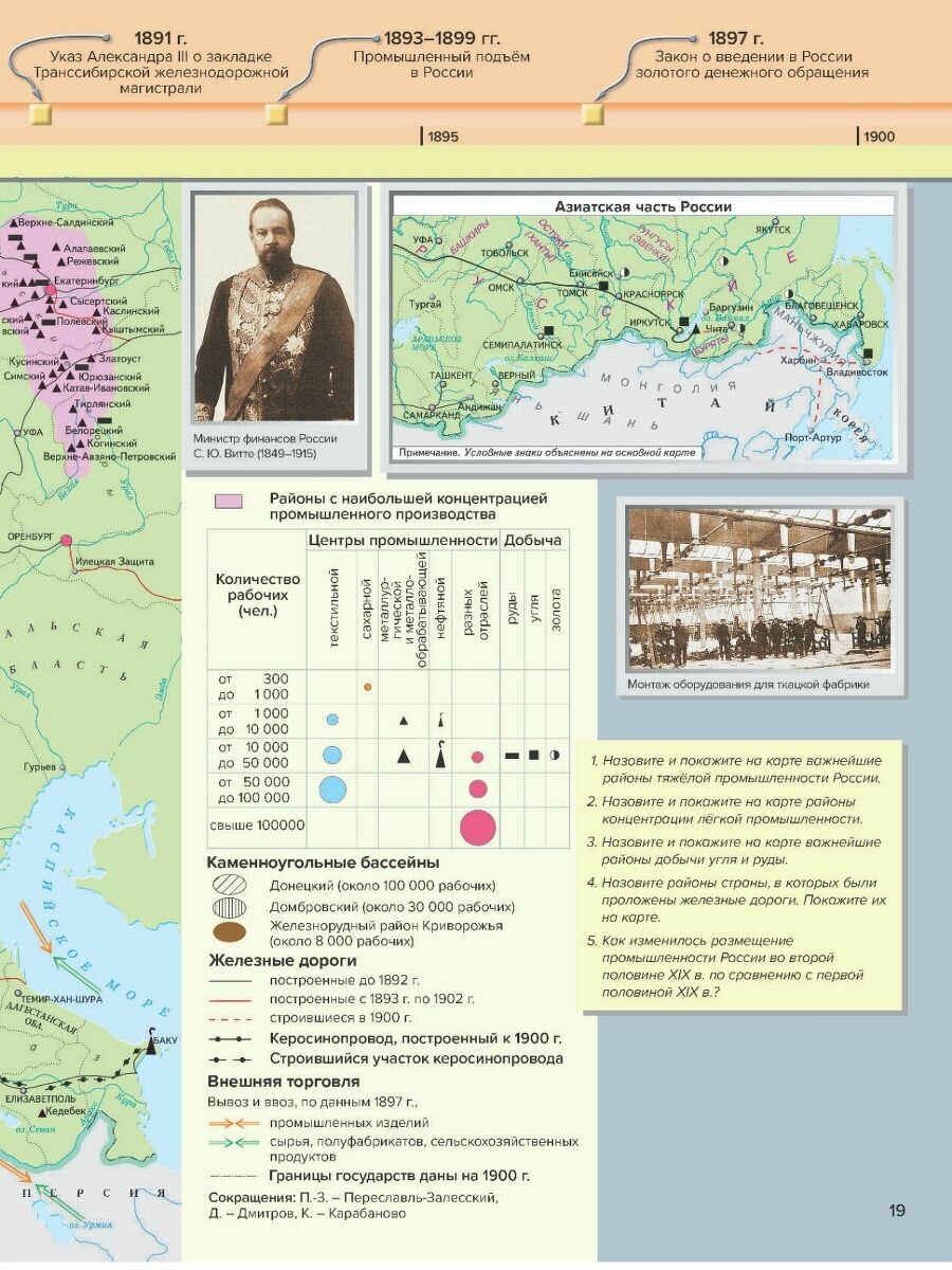 История России. XIX - начало XX века. 9 класс. Атлас с контурными картами и заданиями. - фото №10