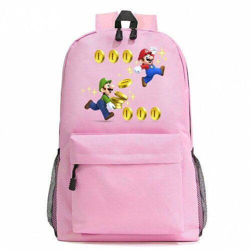 Рюкзак Супер Марио (Super Mario) розовый №3 рюкзак супер марио super mario черный 3