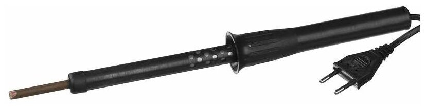 Электрический паяльник с пластиковой ручкой Зубр (напряжение 220 v, температура 400°C, нихромовый) - фото №7