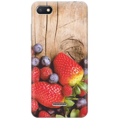 фото Gosso ультратонкий силиконовый чехол-накладка для xiaomi redmi 6a с принтом "дерево фруктов"