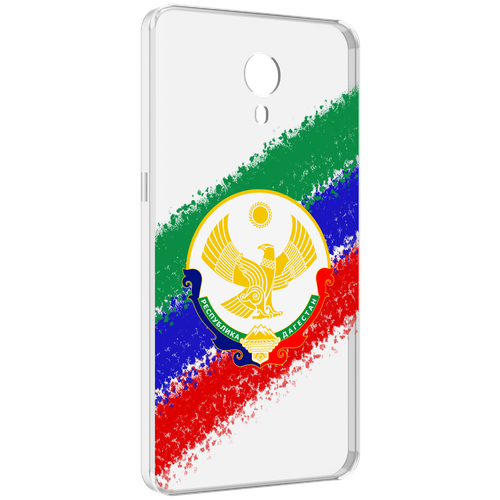 Чехол MyPads герб флаг Дагестана для Meizu M3 Note задняя-панель-накладка-бампер