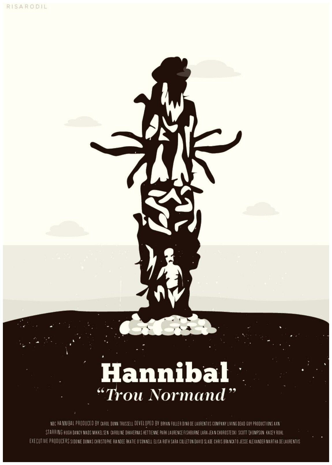 Постер / Плакат / Картина на холсте Ганнибал. Статуя смерти