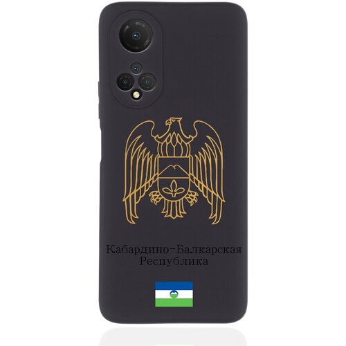 Черный силиконовый чехол SignumCase для Honor X7 Золотой Герб Кабардино-Балкарской Республики черный силиконовый чехол signumcase для honor x9a золотой герб кабардино балкарской республики