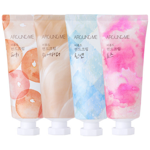 Набор парфюмированных кремов для рук Welcos Around Me Perfumed Hand Cream Set 60мл.*4шт.