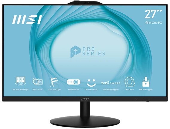 AIO MSI PRO AP272 13M-246RU i5-13400 16Gb SSD 512Gb Intel UHD Graphics 730 27 FHD IPS BT Win11Pro Черный 9S6-AF8311-246