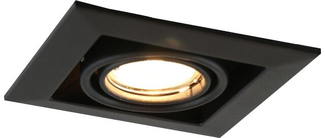 Светильник встраиваемый art lamp cardani piccolo 1х50вт gu10 металл черный