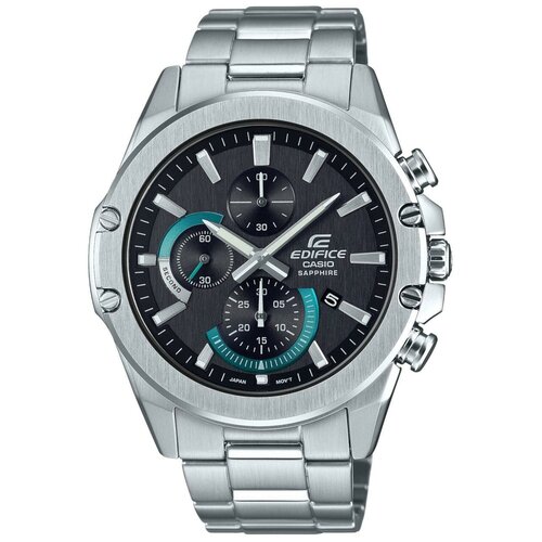 Наручные часы CASIO Edifice, серебряный, черный наручные часы casio efr 507sp 1a