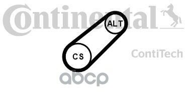 Ремень Ручейковый ContiTech арт. 6PK701ELAST
