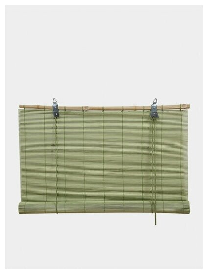 Бамбуковая рулонная штора, 80х160 см, цвет мятный Магеллан 5199896 . - фотография № 2