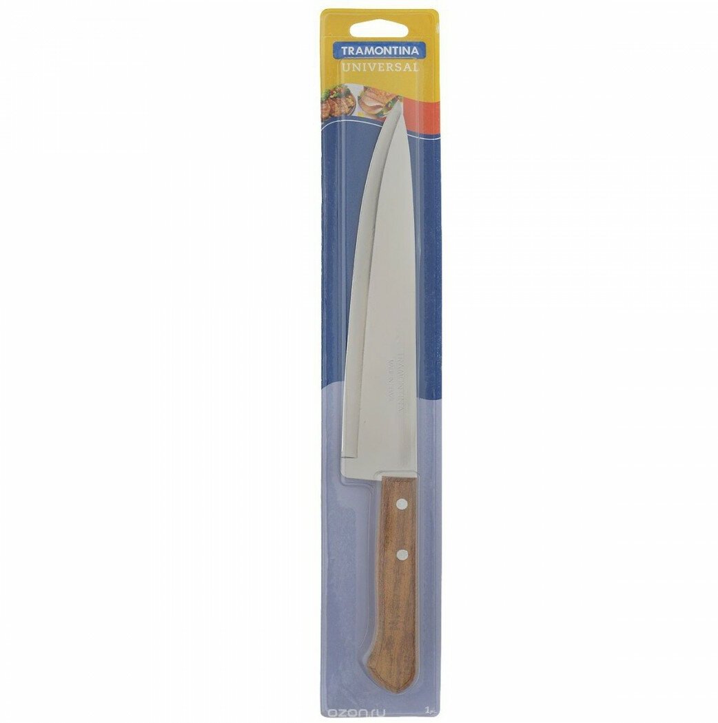 Нож кухонный TRAMONTINA Universal поварской, лезвие 22,5 см - фотография № 8