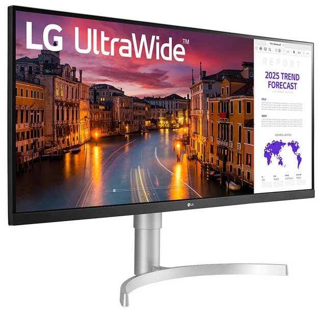 Монитор LG 34" UltraWide 34WN650 белый IPS LED 21:9 HDMI DisplayPort Mat HAS 500cd