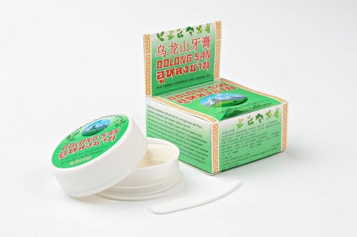 Зубная паста POP Herbs тайская, отбеливающая, растительная, удаление табачного, чайно-кофейного налета и зубного камня с с зеленым чаем 30гр