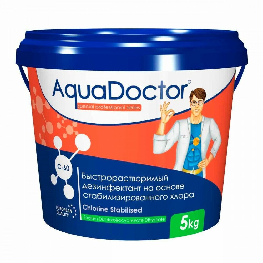 Дезинфектант на основе хлора быстрого действия AquaDoctor C-60