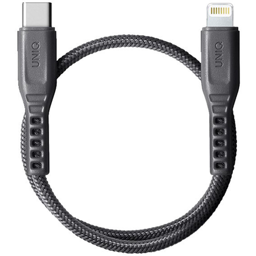 Кабель Uniq Flex strain relief USB Type-C - Lightning MFI 30 см (FLEX030(CTMFI)-GREY) серый