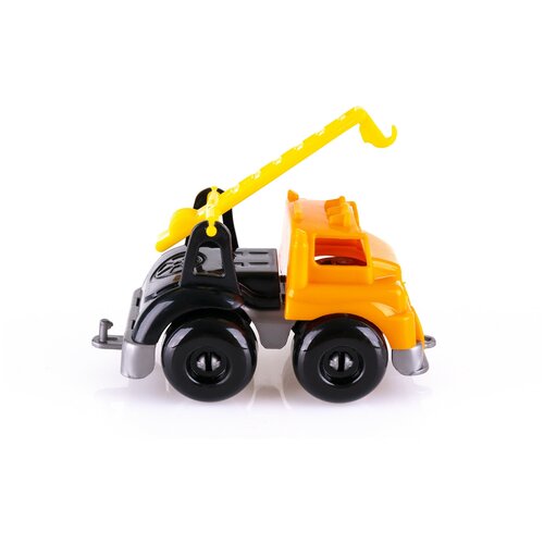 Машинка Knopa Вжух на стройке (86217) 1:15, 10 см, оранжевый/желтый/черный knopa машина грузовик вжух на стройке цвета микс