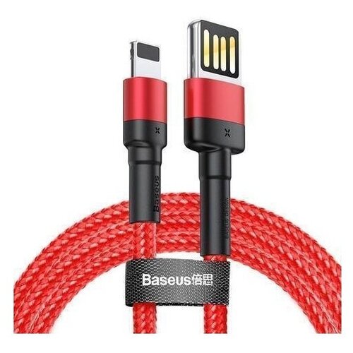 Кабель Baseus Cafule special edition USB - Lightning (CALKLF), 1 м, 1 шт., красный кабель baseus cafule cable usb lightning 1м calklf dark gray