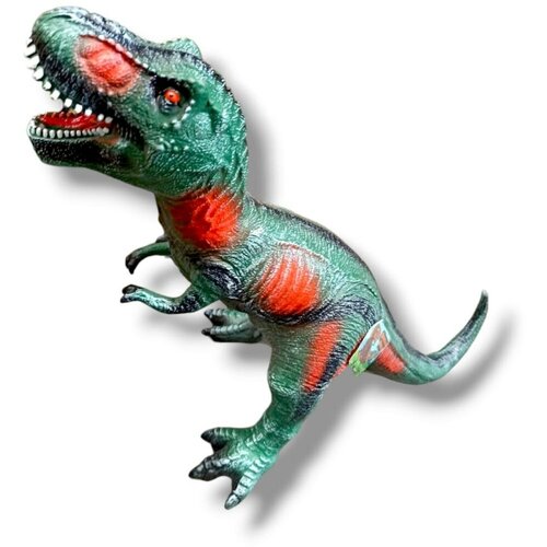 Игровая фигурка Динозавр Тираннозавр зеленый с пятнами 50 см звук